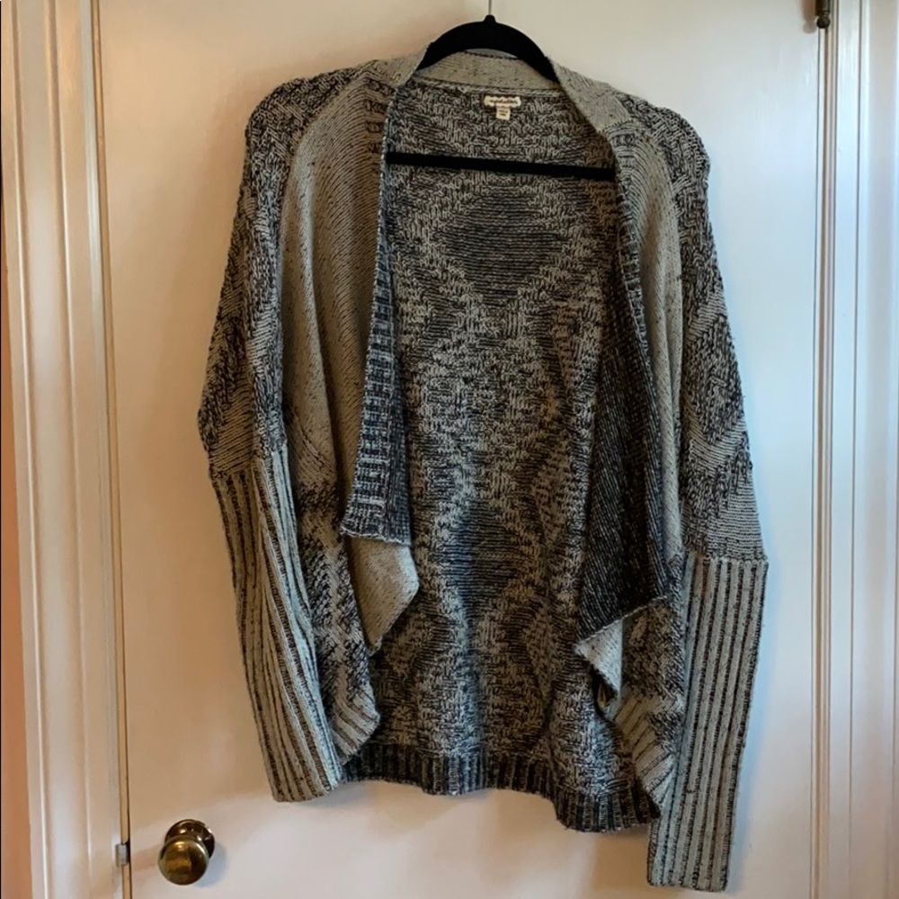 Black and white cardigan